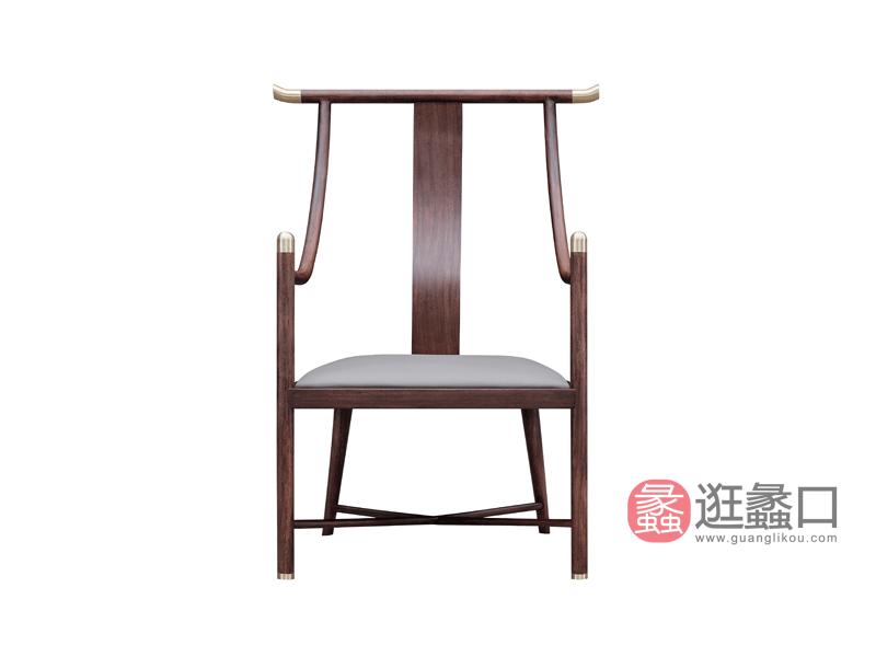 漾木家具工厂直营店书房书桌椅乌丝檀木+头层皮0660180主书椅