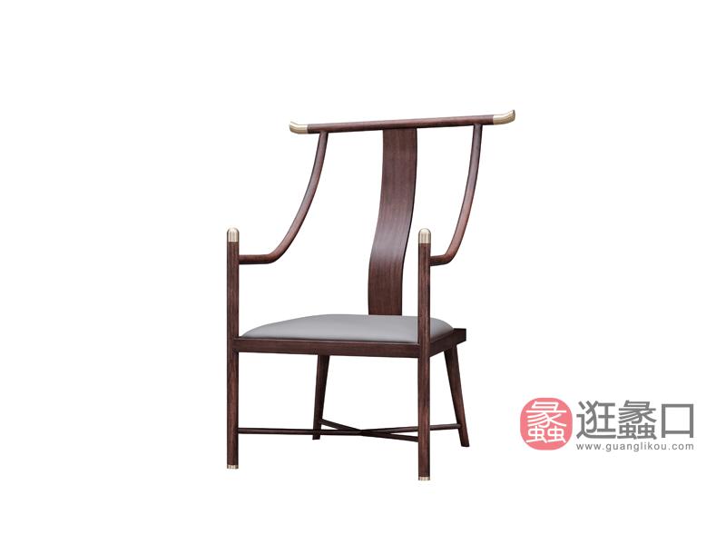 漾木家具工厂直营店书房书桌椅乌丝檀木+头层皮0660180主书椅