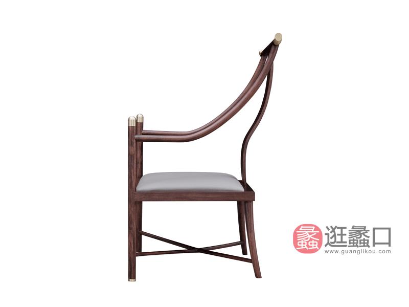 漾木家具工厂直营店书房书桌椅乌丝檀木+头层皮0660180主书椅