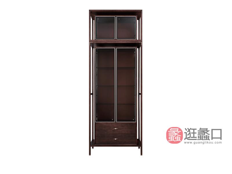 漾木家具工厂直营店餐厅酒柜乌丝檀木0660186酒柜