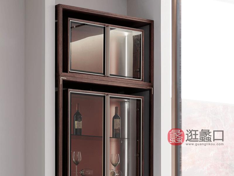 漾木家具工厂直营店餐厅酒柜乌丝檀木0660186酒柜