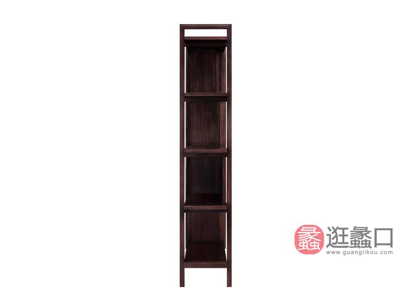 漾木家具工厂直营店书房书柜乌丝檀木0660188书柜