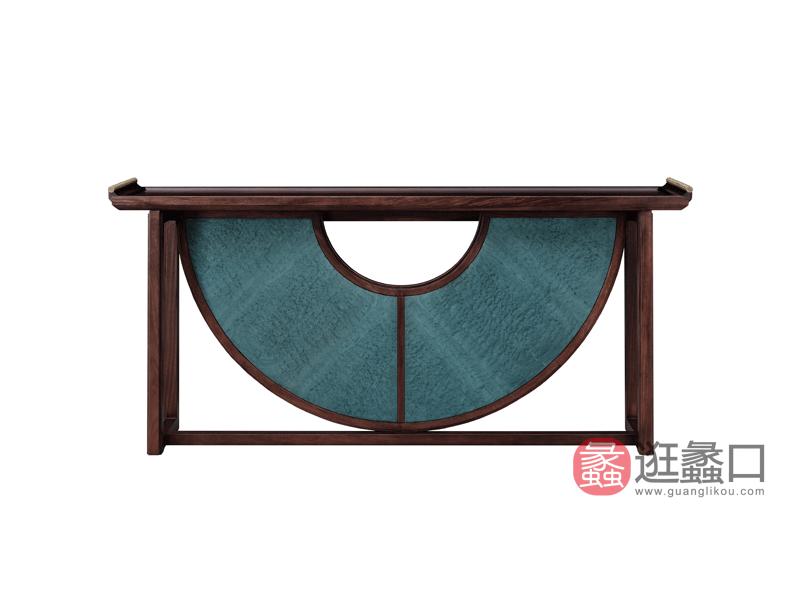 漾木家具工厂直营店客厅玄关柜乌丝檀木0660189玄关