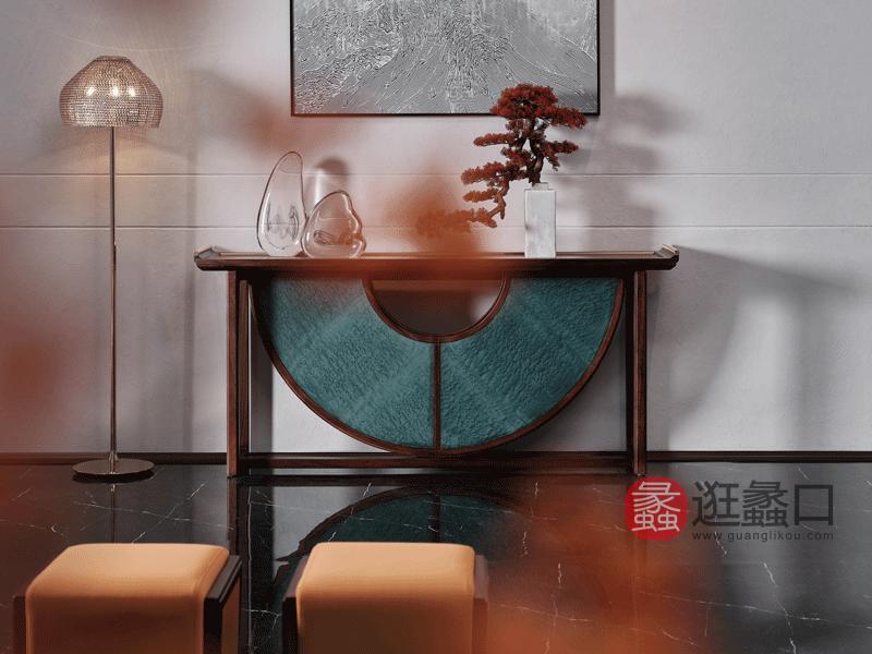 漾木家具工厂直营店客厅玄关柜乌丝檀木0660189玄关