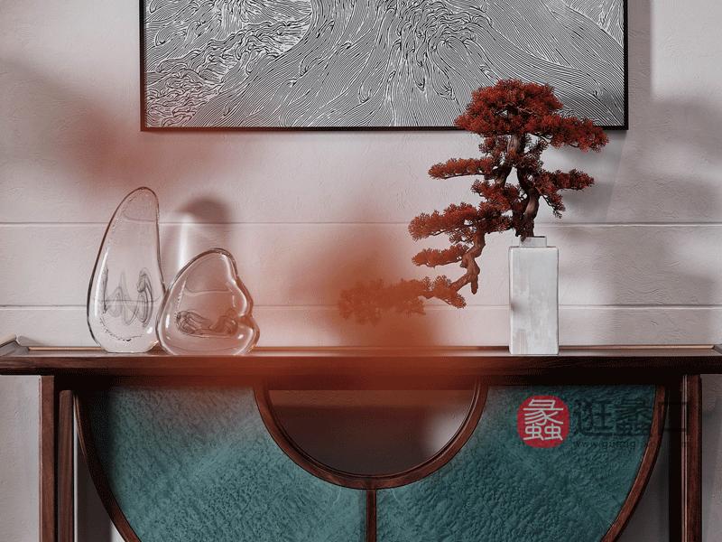 漾木家具工厂直营店客厅玄关柜乌丝檀木0660189玄关