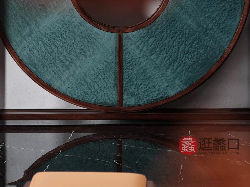 漾木家具工厂直营店客厅玄关柜乌丝檀木0660189玄关