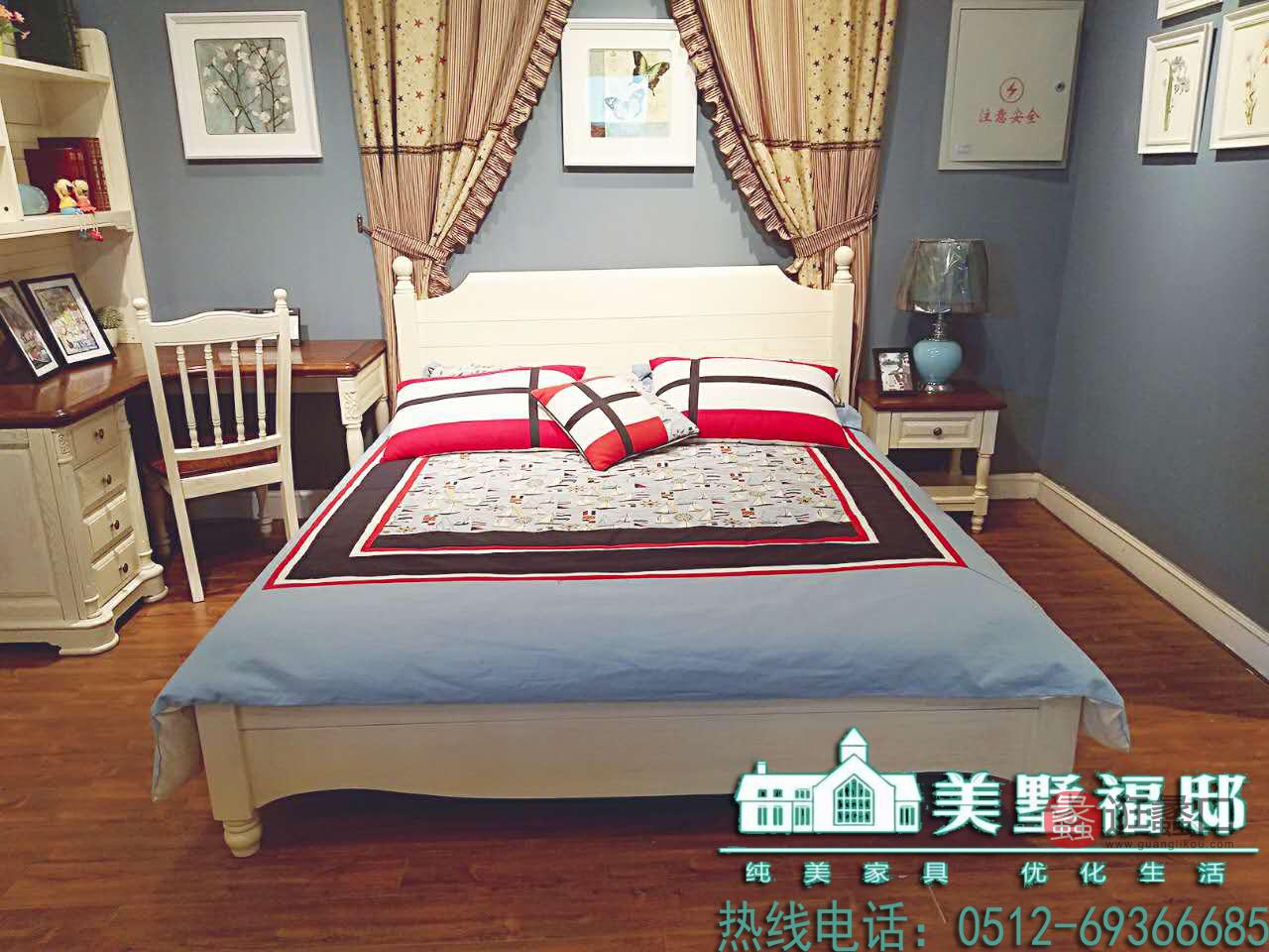 蠡口家具城美墅福邸家具美式卧室床