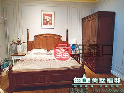 蠡口家具城美墅福邸家具美式卧室床头柜