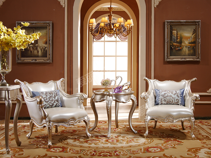 爱丽舍宫家具·爵典家居欧式卧室实木雕花休闲座小圆几 爱丽舍宫家具·爵典家居欧式卧室实木雕花休闲座小圆几