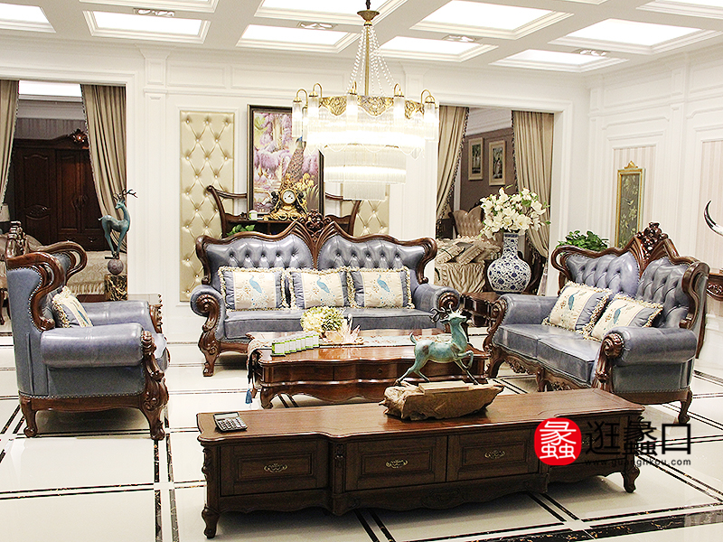 乌金爵士家具欧式客厅皮艺软靠双人位/三人位/单人位沙发组合/茶几 乌金爵士家具欧式客厅皮艺软靠双人位/三人位/单人位沙发组合/茶几