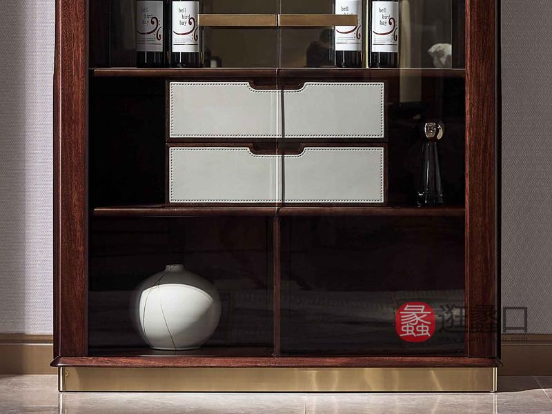 柏森-铂瑞轻奢实木酒柜BS009酒柜