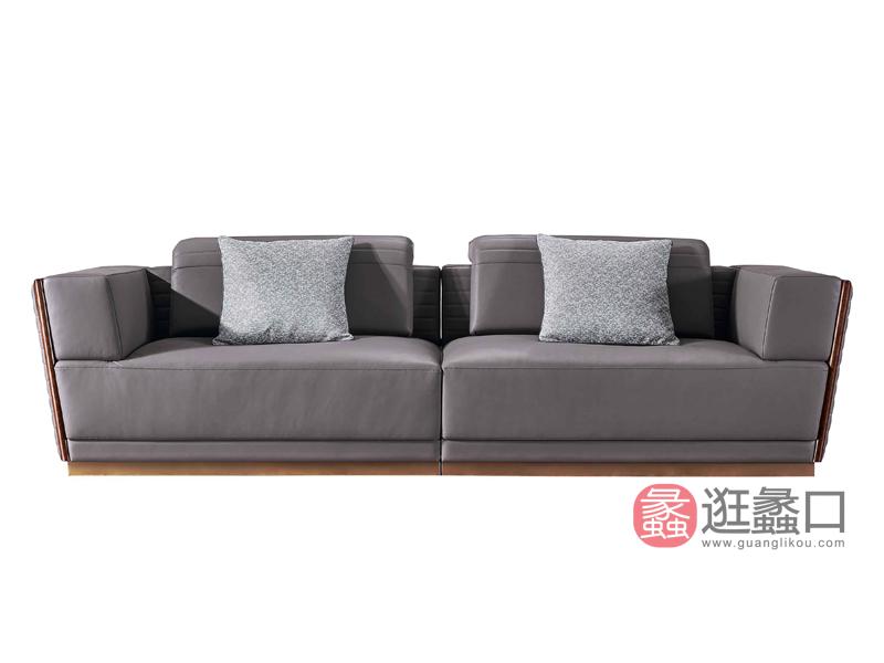 柏森-铂瑞时尚轻奢客厅沙发BS015双人沙发