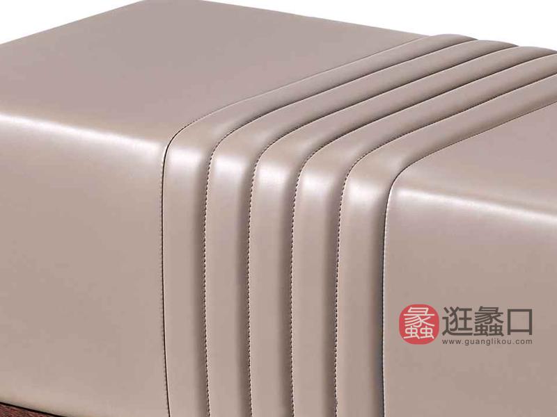 柏森-铂瑞轻奢卧室床尾凳BS038床尾凳