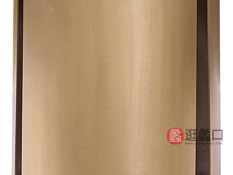 柏森-铂瑞轻奢客厅实木大理石茶几圆几BS64边几