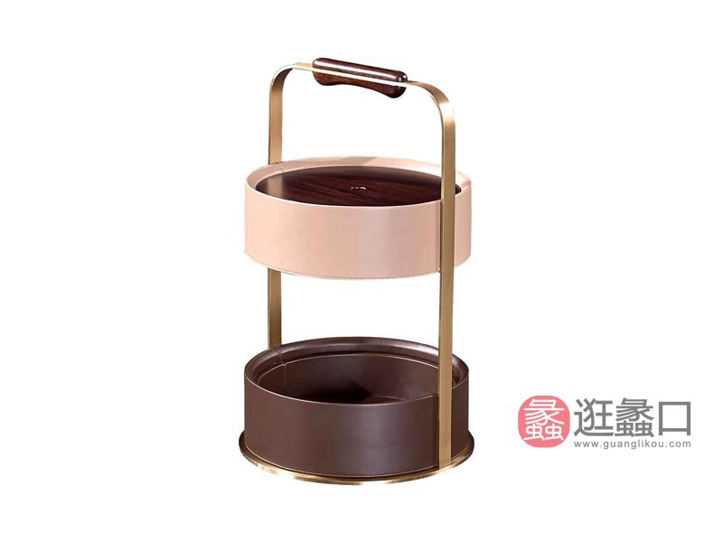 柏森-铂瑞轻奢客厅实木金属茶几BS66茶几