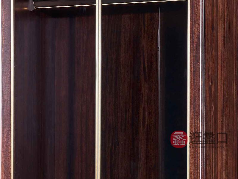 柏森-铂瑞轻奢卧室实木衣柜BS084双门衣柜