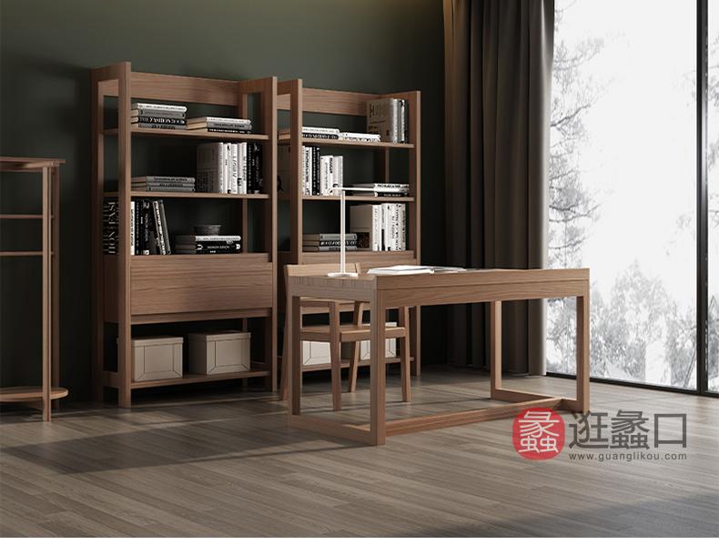 FaranCasa非然家居AC-1801L北美进口白蜡木实木家具书椅