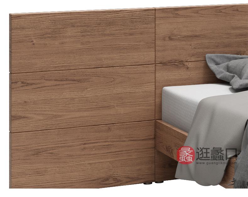 FaranCasa非然家居北美进口白蜡木卧室床2650041