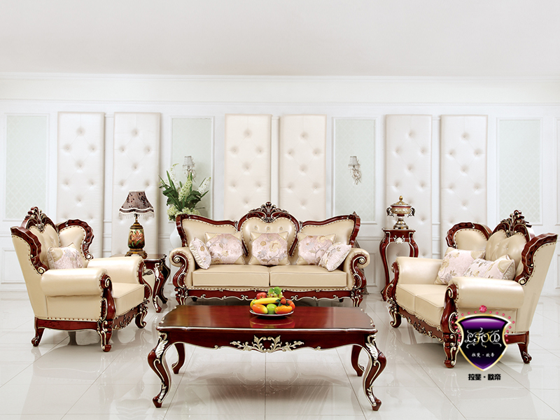 拉斐欧帝家具欧式新古典客厅实木皮艺三人位/单人位/双人位沙发/茶几 拉斐欧帝家具欧式新古典客厅实木皮艺三人位/单人位/双人位沙发/茶几