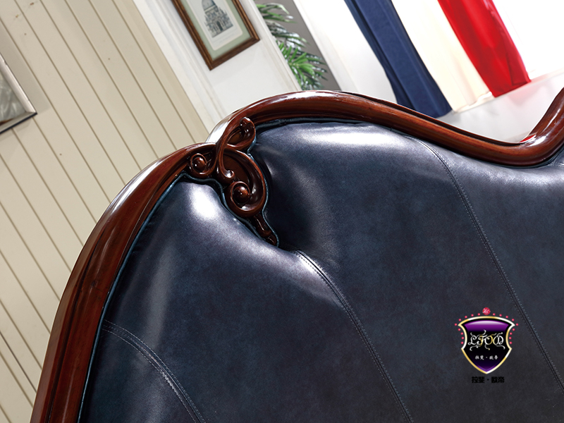 拉斐欧帝家居美式品质款卧室实木双人大实木皮艺床328 /床头柜 拉斐欧帝家居美式品质款卧室实木双人大实木皮艺床328 /床头柜