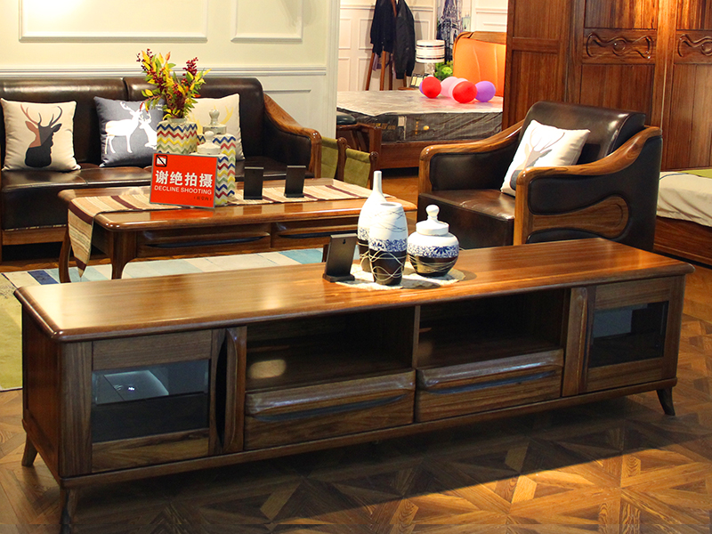 麦诺芬家具中式客厅实木电视柜/厅柜 麦诺芬家具中式客厅实木电视柜/厅柜