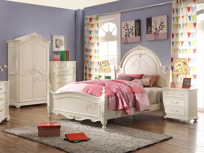 PULASKI家具·爵典家居美式卧室实木双人床/床头柜/衣柜