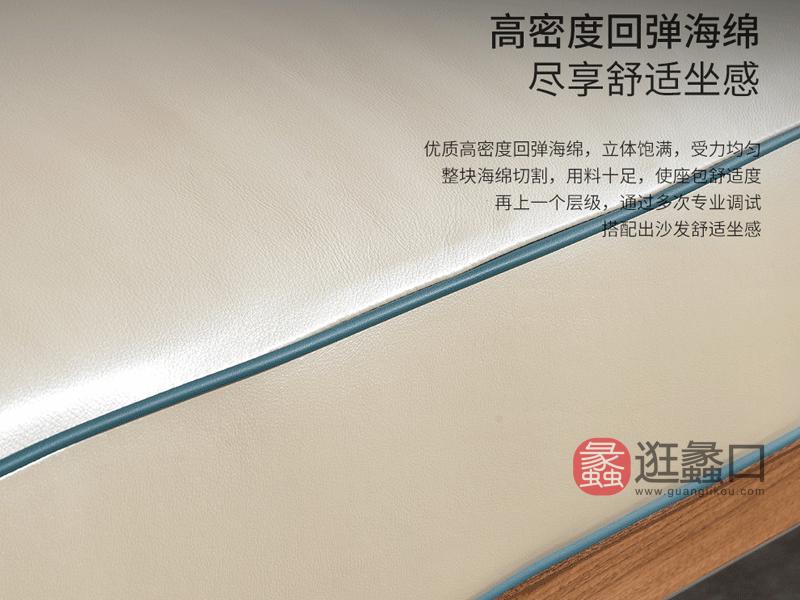 谛凡尼家具意式极简客厅沙发真皮实木沙发MYKJ-C02沙发单人位