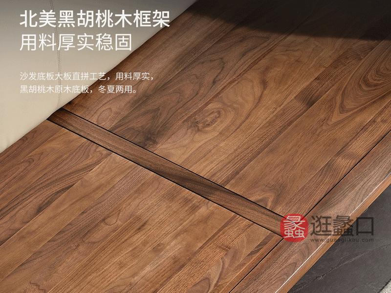 谛凡尼家具意式极简客厅沙发真皮实木沙发MYKJ-C02沙发单人位