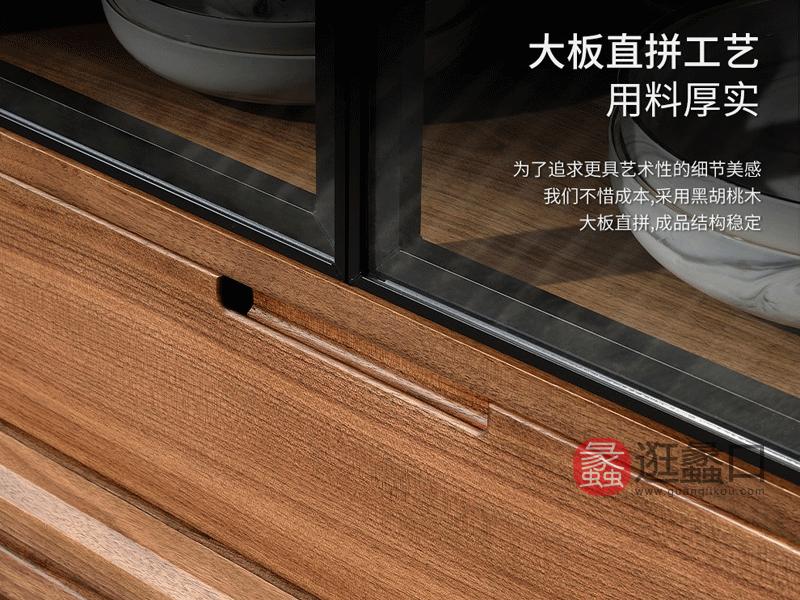 谛凡尼家具意式极简餐厅餐边柜实木餐边柜MYKJ-C11餐边柜
