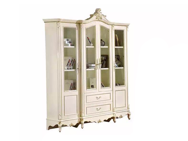 帝雅轩妮家具欧式书房实木书柜四门612# 帝雅轩妮家具欧式书房实木书柜四门612#