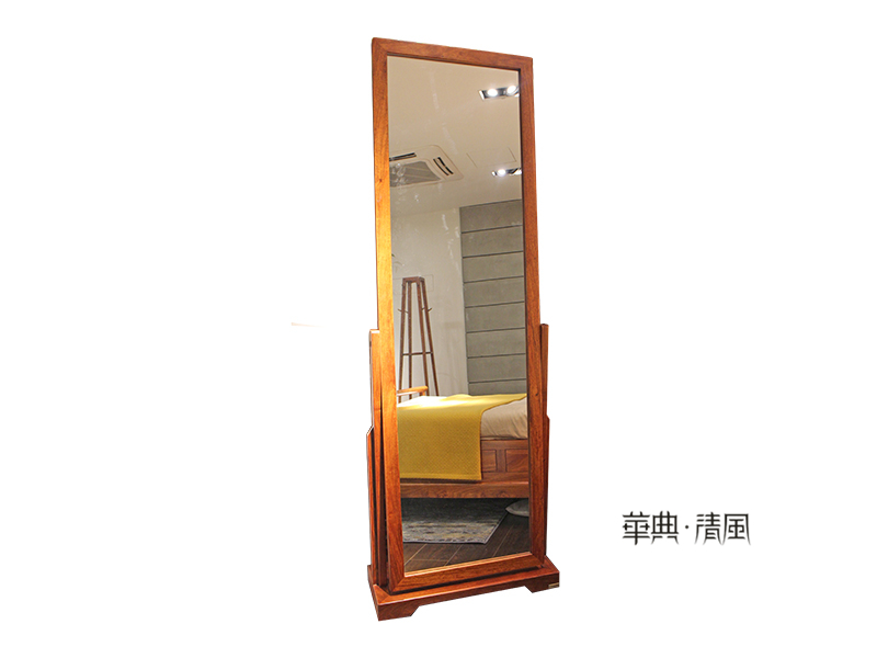 华典清风·欧尚格家居家具新中式卧室刺猬紫檀实木001穿衣镜