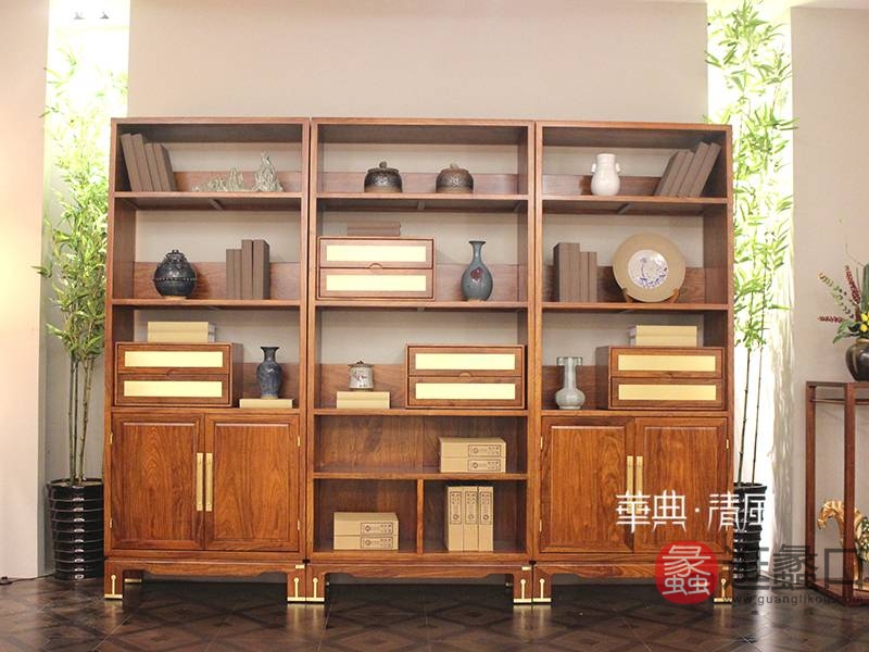 华典清风·欧尚格家居家具新中式红木刺猬紫檀006书柜