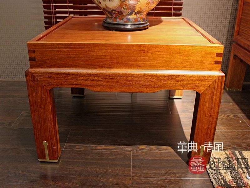 华典清风·欧尚格家居家具新中式客厅红木刺猬紫檀010方几