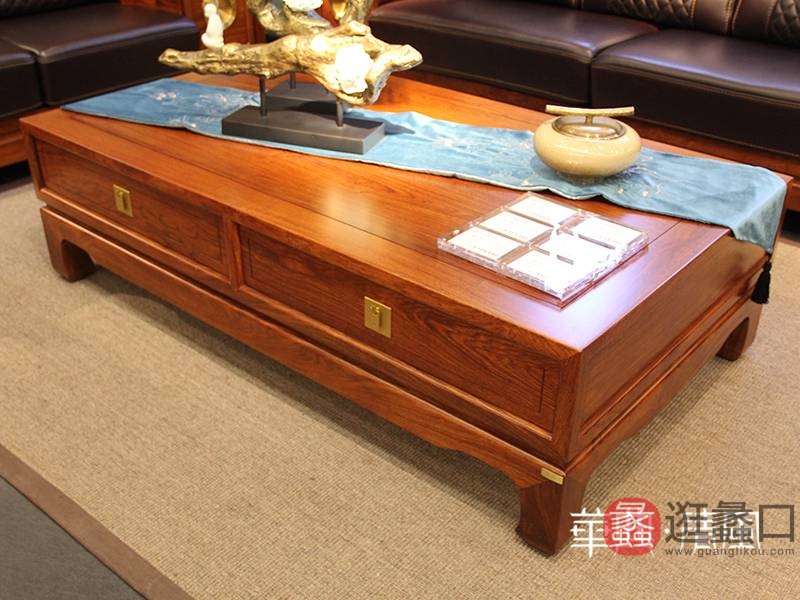 华典清风·欧尚格家居家具新中式客厅红木刺猬紫檀茶边几