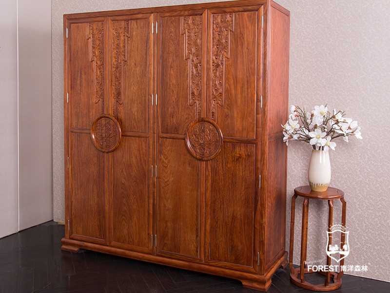 南洋森林家具新中式卧室实木FW6303衣柜