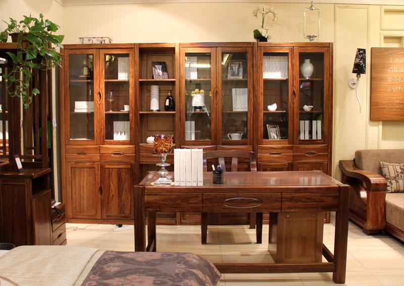 假日森林简约现代书房乌金木书柜 假日森林简约现代书房乌金木书柜