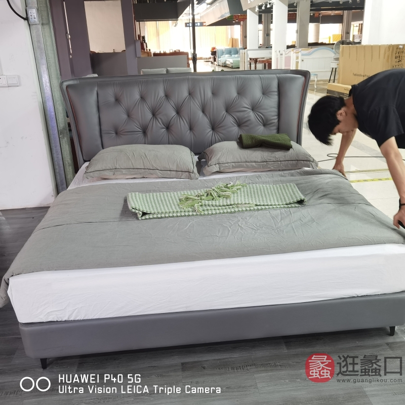 深美软床专业生产商现代卧室床2302#