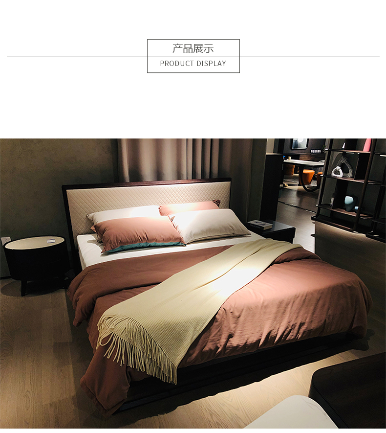 DEMOR家具·工厂直营店意式极简卧室床2660052