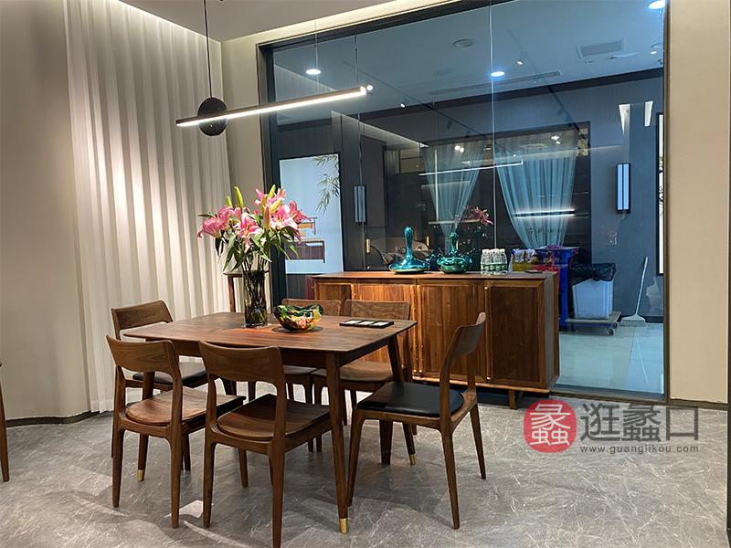 蠡口家具城【逛蠡口】北美黑胡桃木家具品牌奢朴家具，实物比图片美太多了