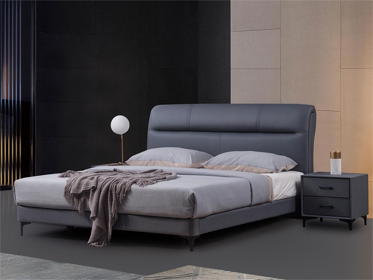帷诺家具 现代简约风格科技布卧室床2560045