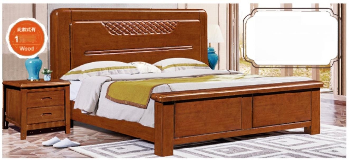 景成家具 橡木实木床3160022